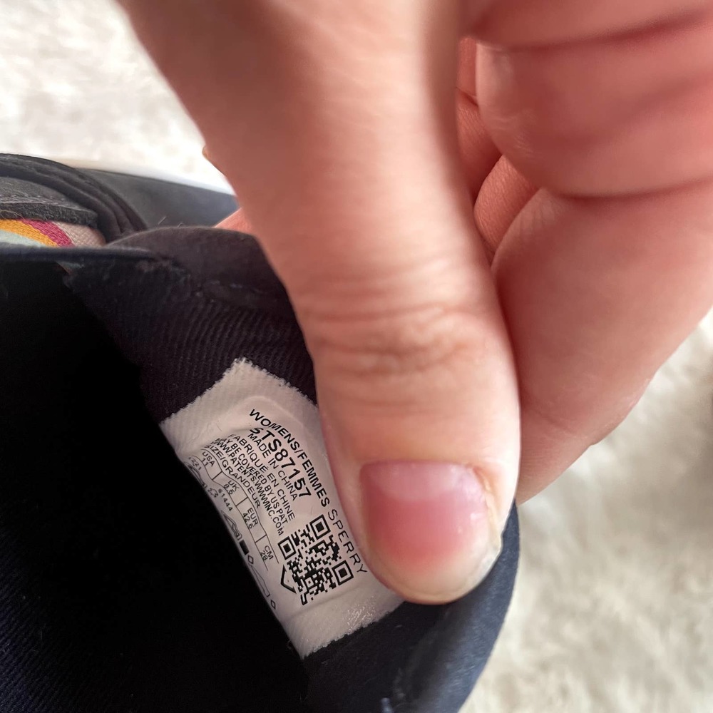 new Sperry Crest Twin Gore Platform Rainbow Stripe Slip On Sneaker size 11 - Picture 5 of 6